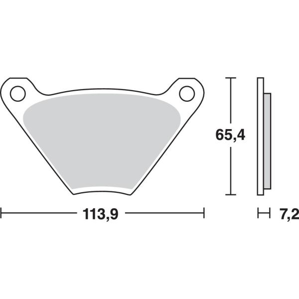 Bremse Unterlage Trw Mcb97 - Bremse Unterlage Allround Organic Standard