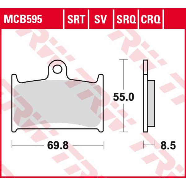 Bremse Unterlages Sinter Spur - Srt Sintered Road/ Spur Unterlages