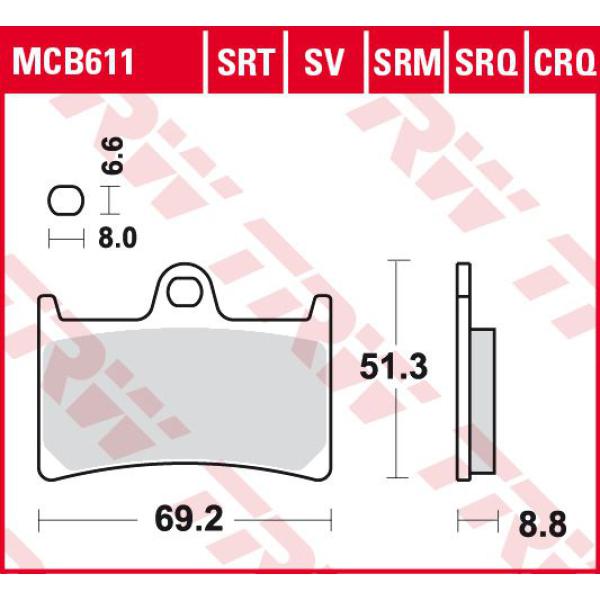 Bremse Unterlages Sinter Spur - Srt Sintered Road/ Spur Unterlages