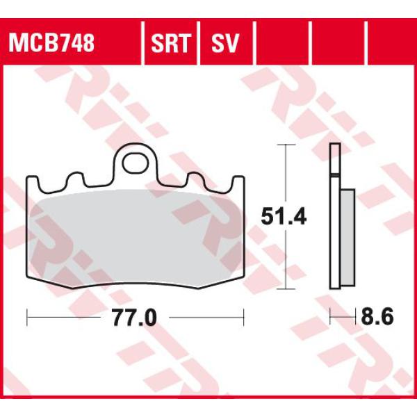 Bremse Unterlages Sinter Spur - Srt Sintered Road/ Spur Unterlages