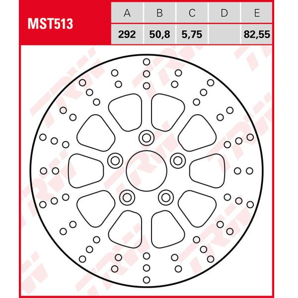 Bremsschreibe Trw Mst513 - Bremsschreibe Trw Mst513