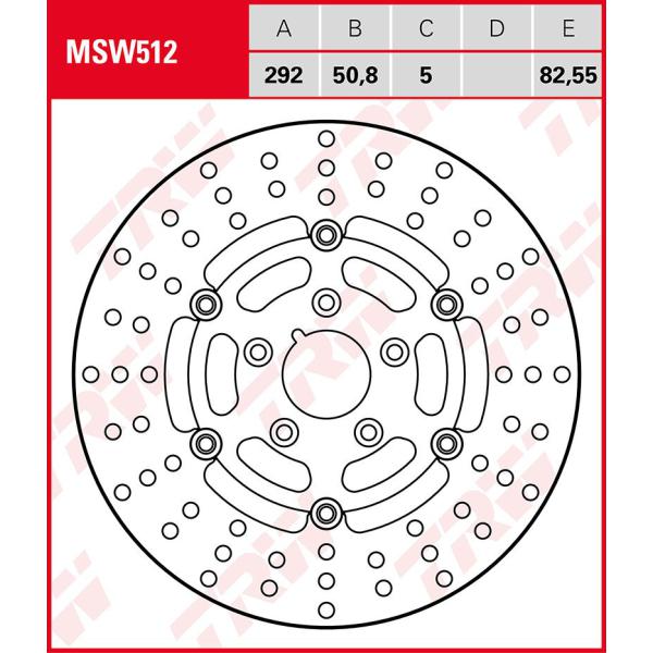 Bremsschreibe Trw Msw512 - Bremsschreibe Trw Msw512