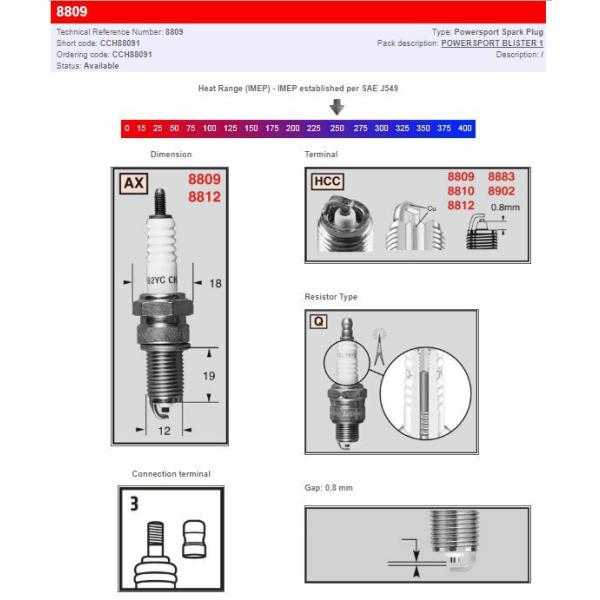 Champion S-Plug 8809 - Champion S-Plug 8809