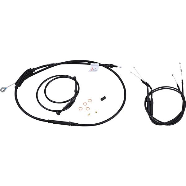 Control Kit 10 T 04-06 XL - Kabel Kit 10 schwarz Vinyl Edelstahl T-Bar W/O Abs