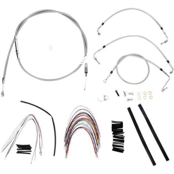 Control Kit Ss 08 Flh 16 - Kabel Kit 16 Braided Edelstahl Lenker W/O Abs