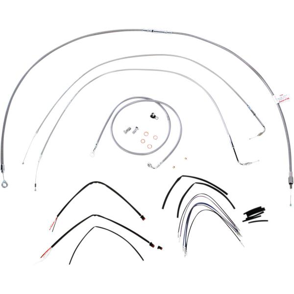 Control Kit Ss 11 Flst 14 - Kabel Kit 14 Braided Edelstahl Lenker W/O Abs