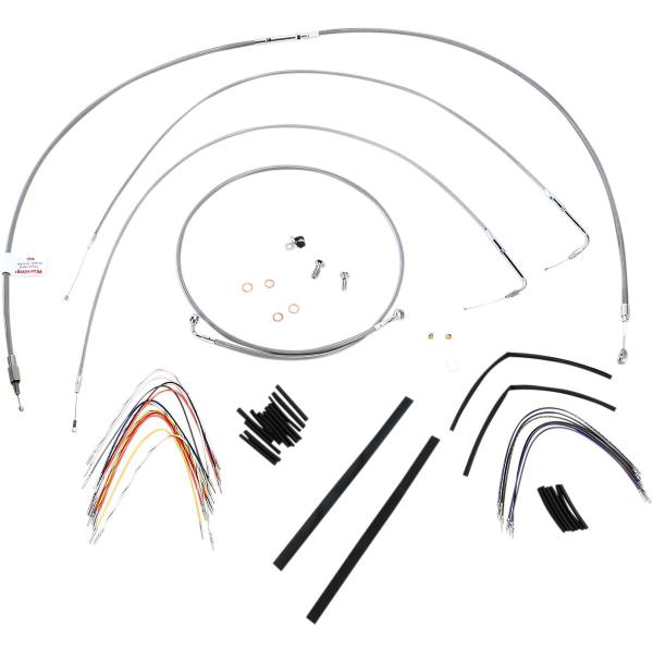 Control Kit Ss 11 Fxst 14 - Kabel Kit 14 Braided Edelstahl Lenker W/O Abs