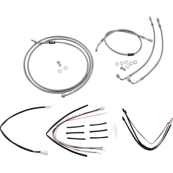 Control Kit Ss 14 Gor Flt - Kabel Kit 14 Braided Edelstahl Lenker W/O Abs