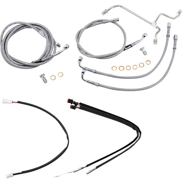 Control Kit Ss 16 Gor Flh - Kabel Kit 16 Braided Edelstahl Lenker W/O Abs