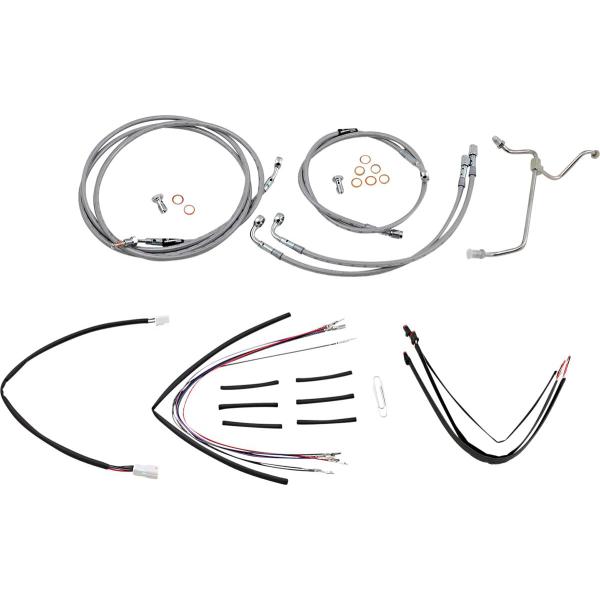 Control Kit Ss 18 Gor Flt - Kabel Kit 18 Braided Edelstahl Lenker W/O Abs