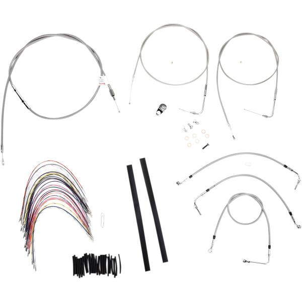 Control Ss 02 Flh Woc 16 - Kabel Kit 16 Braided Edelstahl Lenker W/O Abs