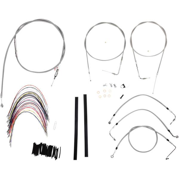 Control Ss 02 Flh Woc 18 - Kabel Kit 18 Braided Edelstahl Lenker W/O Abs