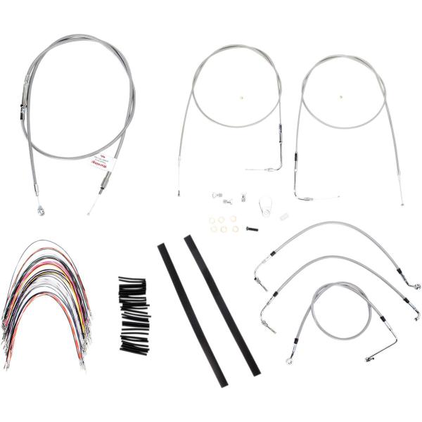 Control Ss 07 Flh Woc 14 - Kabel Kit 14 Braided Edelstahl Lenker W/O Abs