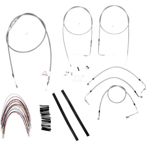 Control Ss 07 Flh Woc 16 - Kabel Kit 16 Braided Edelstahl Lenker W/O Abs