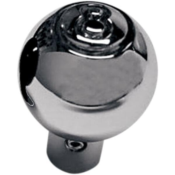 Drosselventil Knob Eight Ball chrome - Drosselventil Knob Eight-Ball Ersatz Chrome für Cv-Vergaser