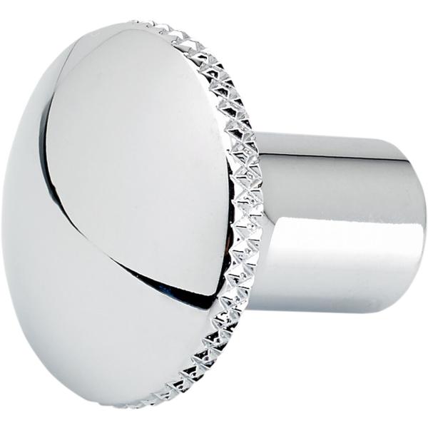 Drosselventil Knob Knurled chrome - Drosselventil Knob Knurled Chrome für Hd Cv-Vergasers