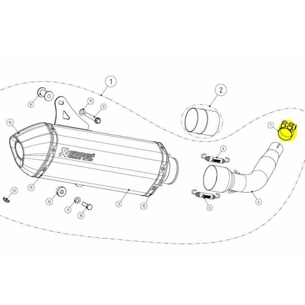 Ersatz Auspuff- und Schalldämpfer-Klemme