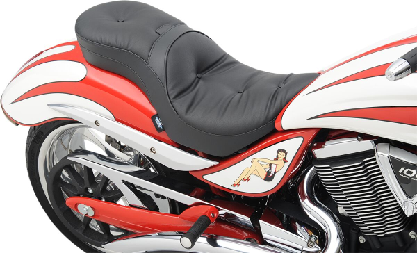 Ez Glide II™ Rückenlehnen-kompatible tiefe Leder-Touring-Sitzbank