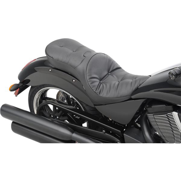 Ez Glide II™ Rückenlehnen-kompatible tiefe Leder-Touring-Sitzbank