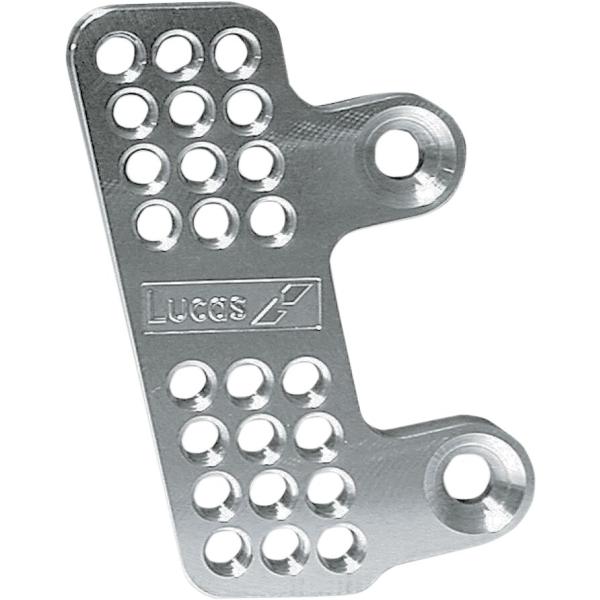 Footrst Suz Bandit Right - Fußraste Adapter Plate silber Right