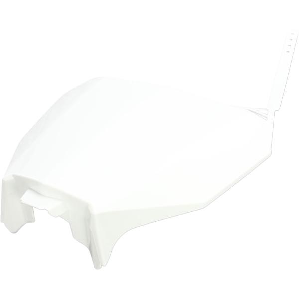 Frt # Plate Crf450r/Rx 17 Wht - Front Number Plate Honda Crf450r/Rx White