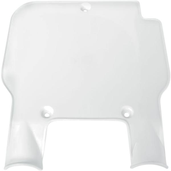 Frt #Plate Kx 89-95 White - Front Number Plate Kawasaki Kx125/250/500 White