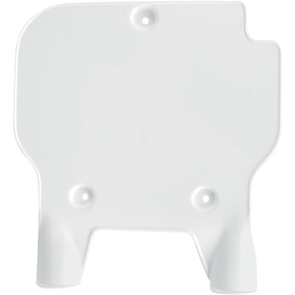 Frt #Plate Kx80 91-97 Wht - Front Number Plate Kawasaki Kx80 White