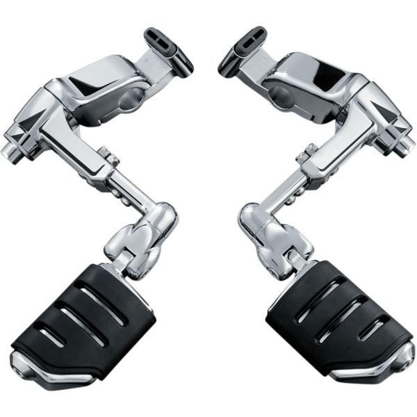 Fußrasten doppelly Ergo 3 Adj Mnt - Cruise Mounts Ergo Iii With Trident doppelly Iso-Stifte Chrome