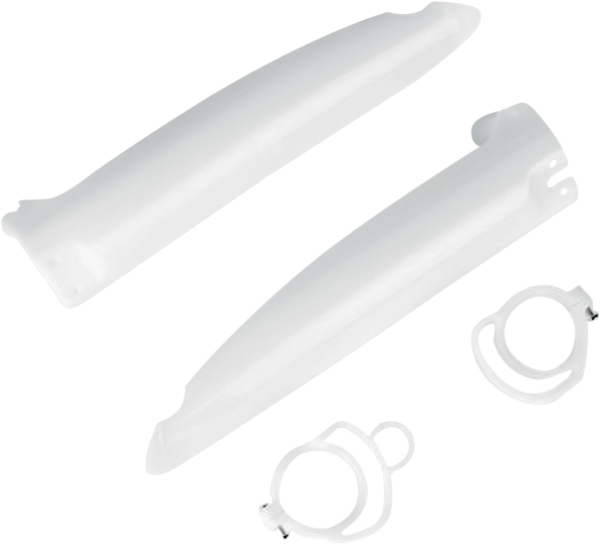 Gabel Sldr Prot Kx94-95wht - Gabel Slider Protectors Kawasaki Kx125/250 Neutral