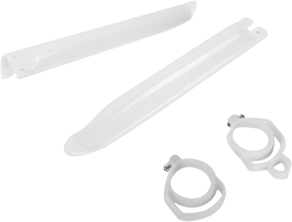 Gabel Sldr Prot Kx96-03wht - Gabel Slider Protectors Kawasaki Kx125/250/500 Neutral
