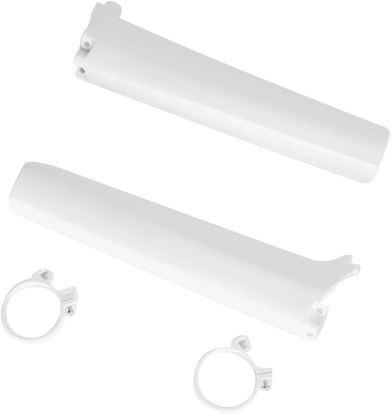 Gabel Sldr Prot Rm 92-3wht - Gabel Slider Protectors Suzuki Rm125/250 White
