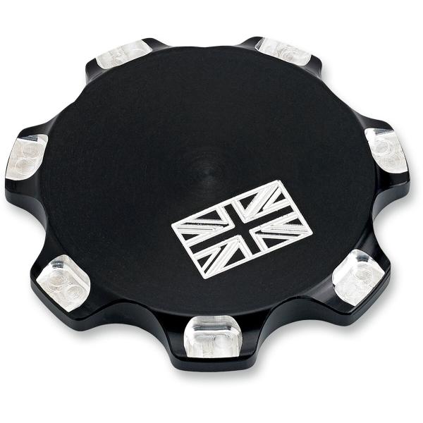 Gas Cap Union Jack Bl Tri - Gas Cap Billet Union Jack schwarz