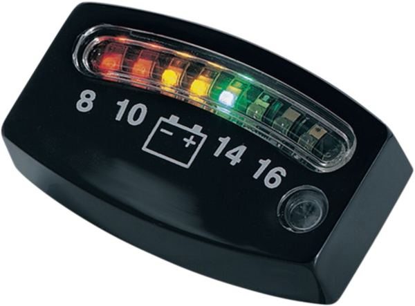 Gauge Batterie Led schwarz - Gauge Batterie Led schwarz