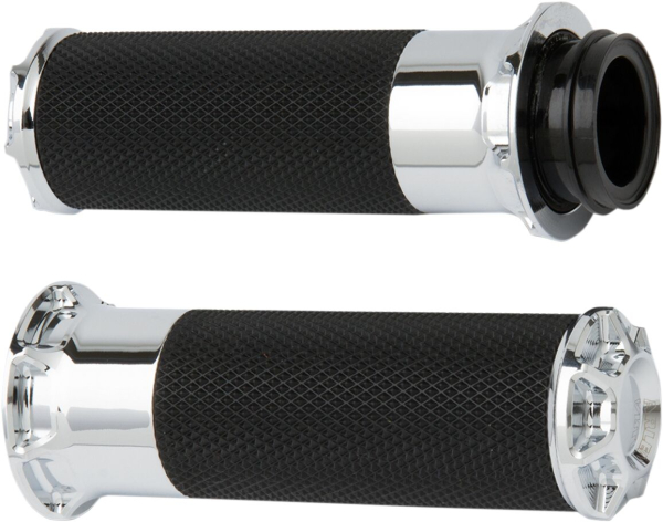 Griffe Bevelled Cbl chrome - Grips Beveled Fusion Drosselventil By Kabel Chrome