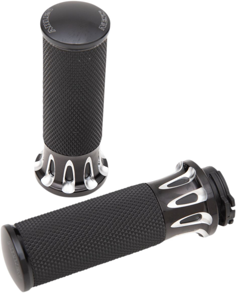 Griffe Deep Cut Cbl schwarz - Grips Deep Cut Fusion Drosselventil By Kabel schwarz