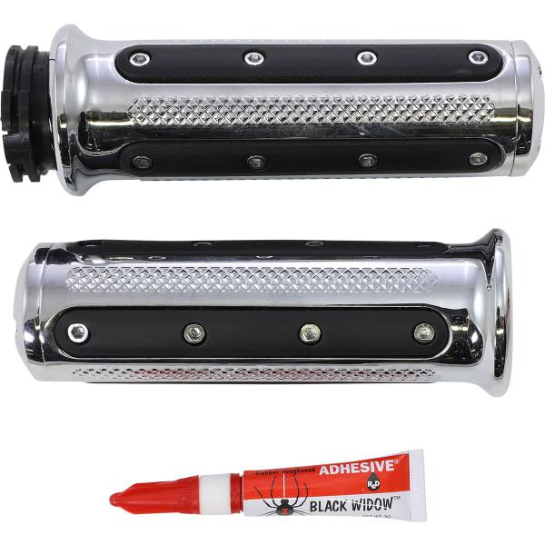 Griffe Heavy Industr chrome - Grips Heavy Industrie Chrome