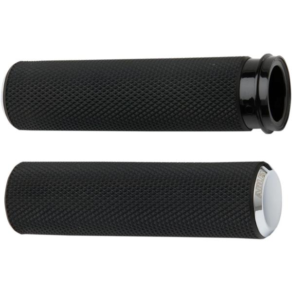 Griffe Knurled Cbl chrome - Grips Knurled Fusion Drosselventil By Kabel Chrome