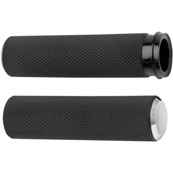 Griffe Knurled Tbw chrome - Grips Knurled Fusion Drosselventil By Kabel Chrome
