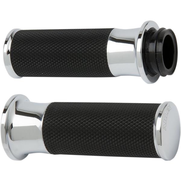 Griffe Smoothie Cbl chrome - Grips Smooth Fusion Drosselventil By Kabel Chrome