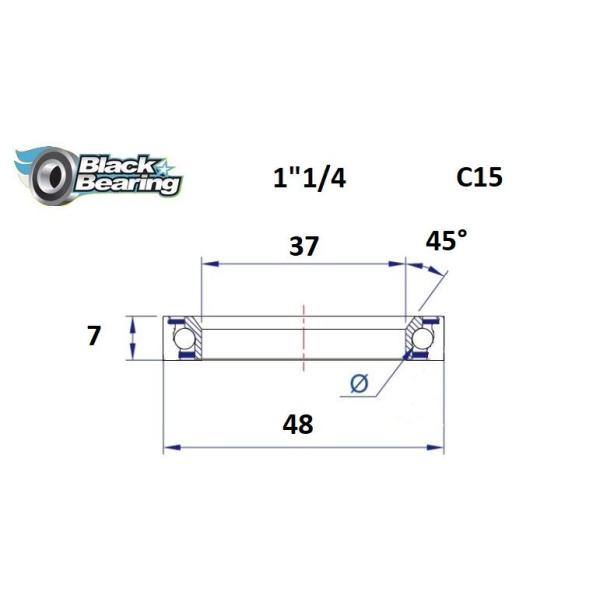 Hb 37x48x7mm 45 /90 - Headset Lager