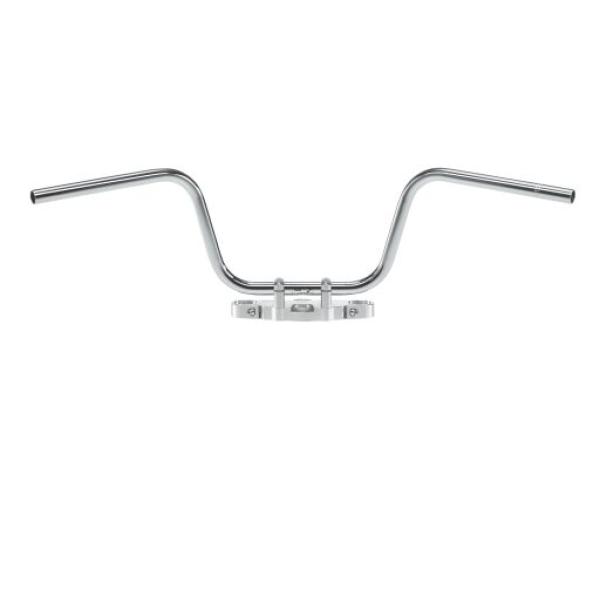 Hbar 1Apehangr Steel chrome/Dent - Lenker Apehanger Steel Ø 25.4 Chrome Plated, Kabel Indent