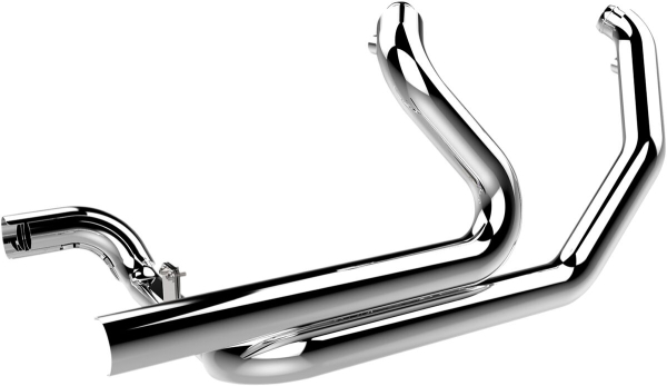 Headpipe W/Hs 2:2 09+Fl C - Header 2 Into 2 Crossover With 2.5&quote; Heatsheilds Chrome
