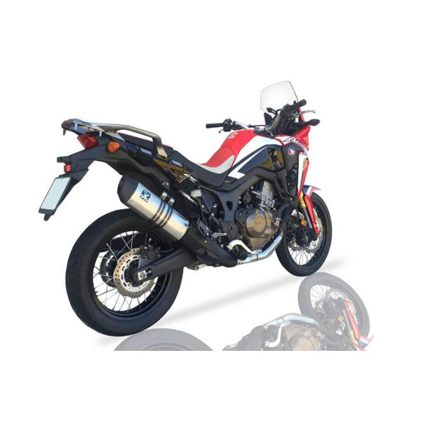 HEXOVAL XTREM Evolution Endschalldämpfer HONDA CRF 1000 L Africa Twin, 16- (Euro4)