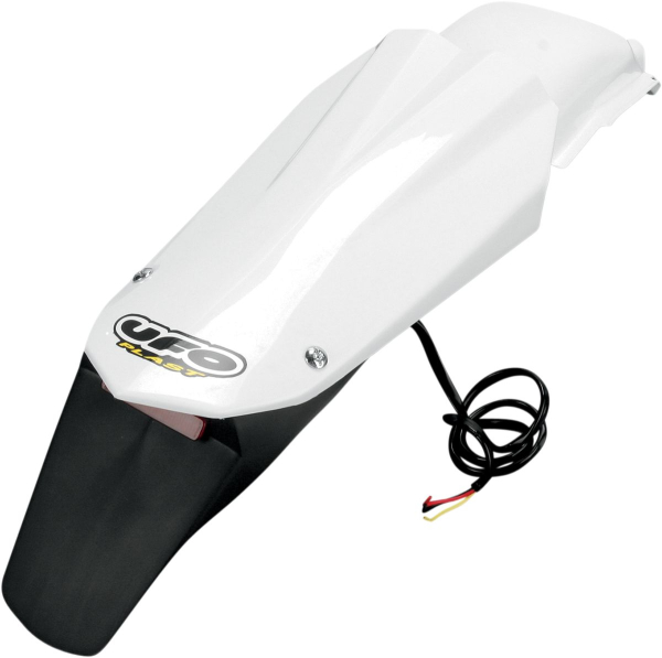 hinten Schutzblech Enduro Husq Wht - Enduro hinten Schutzblech W/ Led-Beleuchtung Husqvarna Cr/Wr White