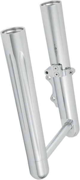 Hotleg Dpct 00-07 Flt chrome - Gabel Standrohr Hot Legs Deep Cut doppel Scheibe Chrome