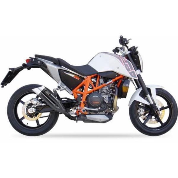 Hyperlow black XL Edelstahl-Endtopf für KTM DUKE 690 (KMT690), 12-16