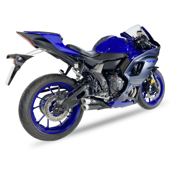 Hyperlow black XL Edelstahl-Komplettanlage für Yamaha YZF-R7 21-