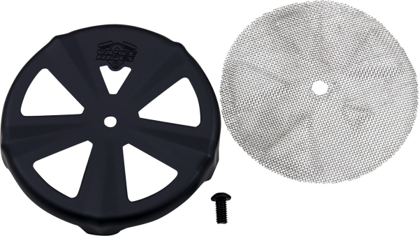 Insert A/C schwarz V&H Vo2 - Luftfilter Abdeckung für Vo2 Naked Skullcap Crown schwarz