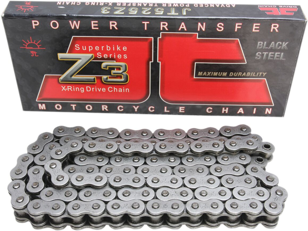 Kette X-Ring 525 X 108 Steel - 525 Z3 108 Rivet Link 525 X-Ring Ersatz Antrieb Kette / Natural / Steel