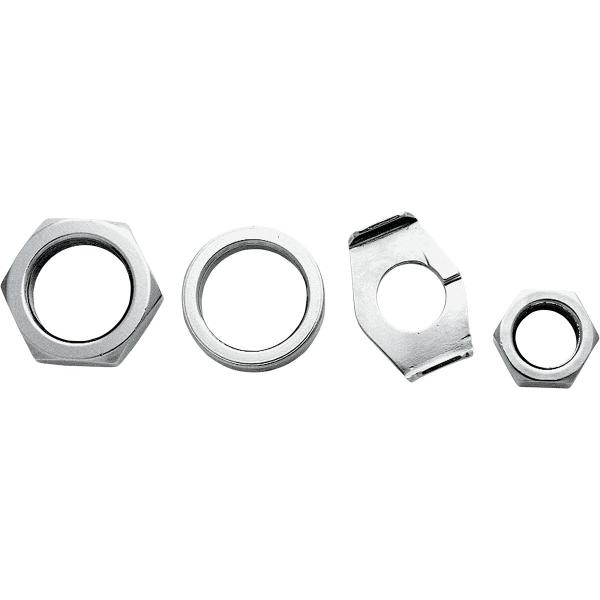 Kit Nut/Unterlegscheibe 30-72 chrome - Kit Nut/Unterlegscheibe 30-72 chrome